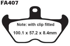 Ebc Fa407Hh 1996-2002 BMW R 1200 C Uyumlu Ön Fren Balatası Sinterli Balata