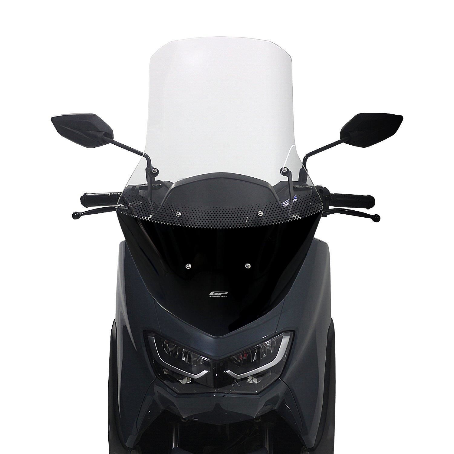 GP Kompozit Yamaha NMAX 125 / 155 2021-2023 Uyumlu Ayaklı Tur Camı Şeffaf