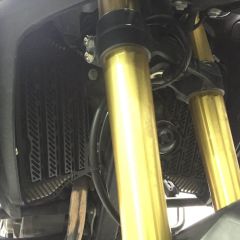 GP Kompozit Honda Africa Twin CRF1000L 2016-2019 Uyumlu Radyatör Koruma Siyah