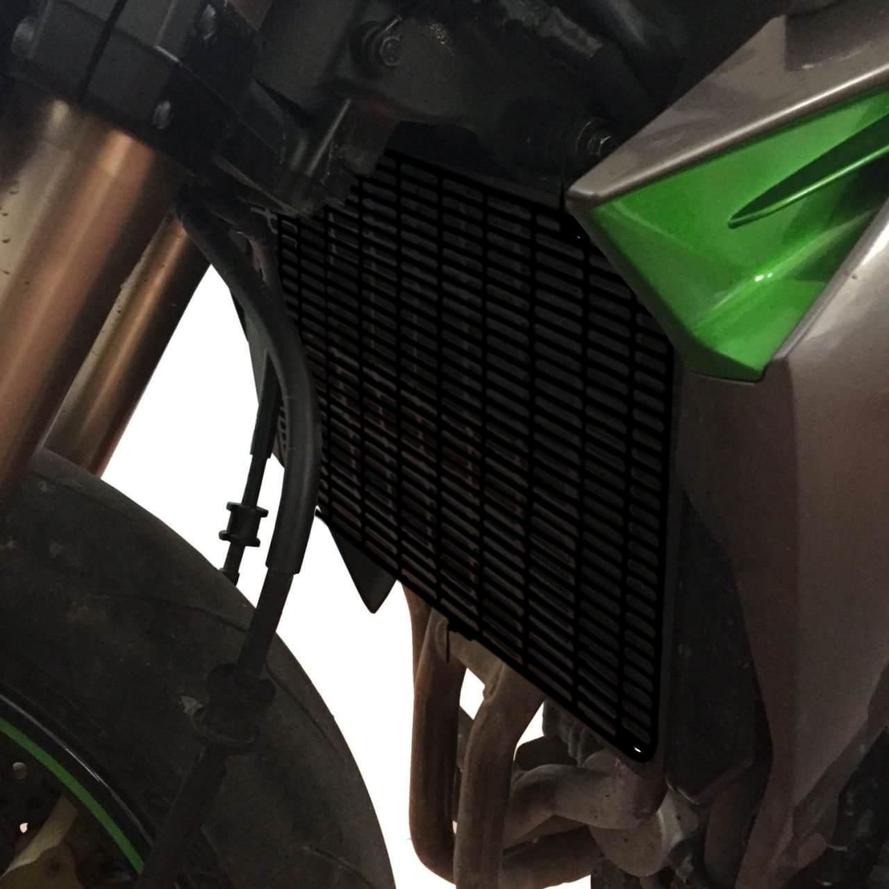 GP Kompozit Kawasaki Z 1000 2013-2018 Uyumlu Radyatör Koruma Siyah
