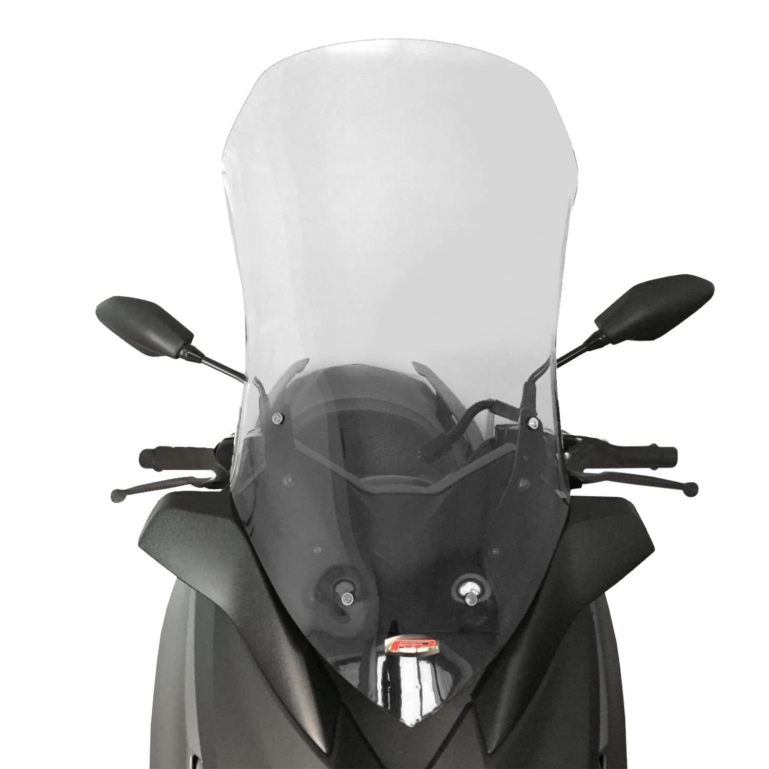 GP Kompozit Yamaha XMAX 250 / 300 / 400 2018-2022 Uyumlu Ön Tur Camı Şeffaf