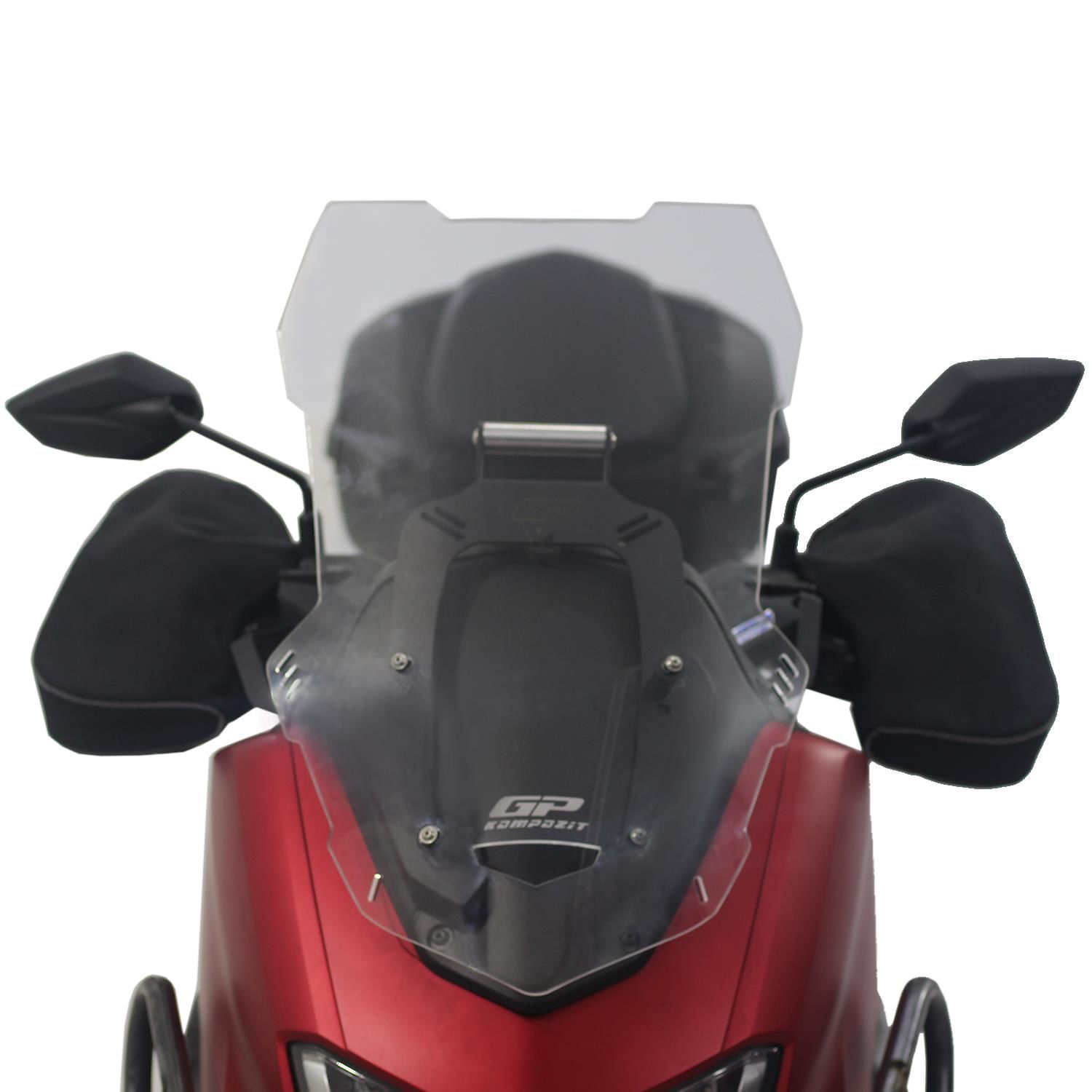 GP Kompozit Yamaha NMAX 125 / 155 2021-2023 Uyumlu Ön Cam Siyah