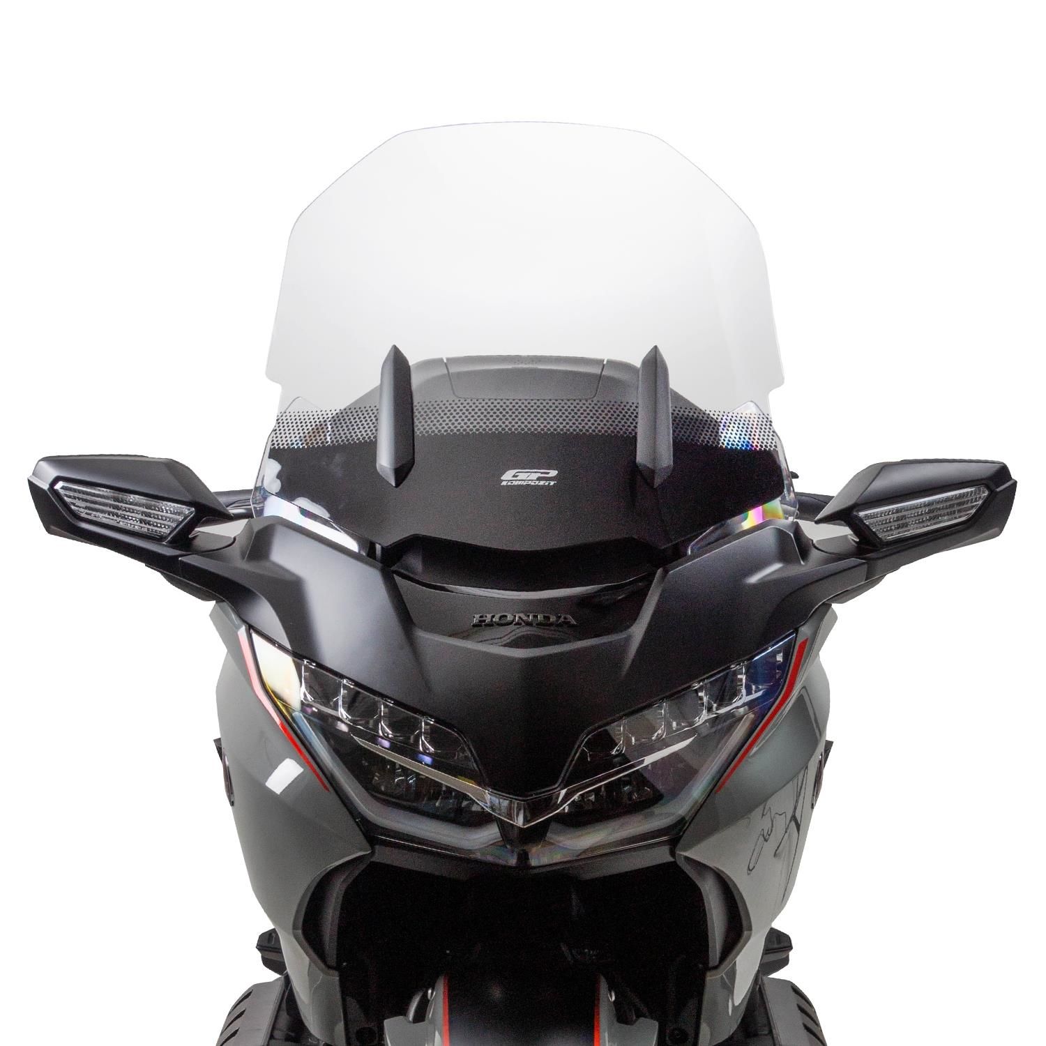 GP Kompozit Honda Gold Wing / Bagger 2018-2023 Uyumlu Baskılı Ön Cam Şeffaf