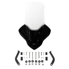 GP Kompozit Yamaha NMAX 125 / 155 2021-2023 Uyumlu Elcikli Uzun Tur Camı Şeffaf