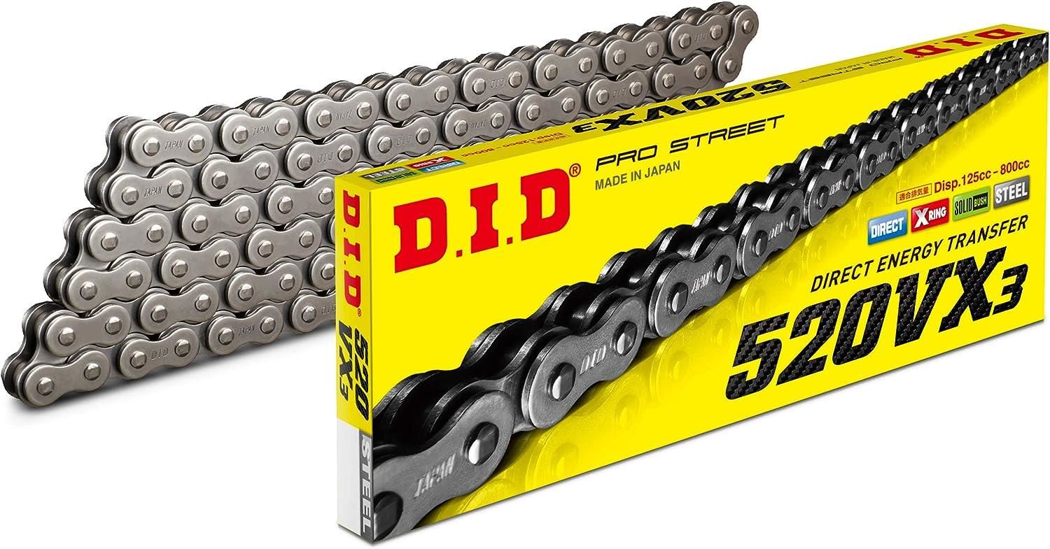 Did 520-106Vx3 2023-2024 CFmoto 450SR Uyumlu Zincir Vx3 Xring Çelik Renk