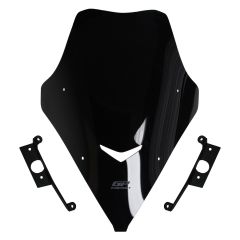 GP Kompozit SYM Jet X 125 2022-2023 Uyumlu Kısa Ön Cam Siyah 56 cm