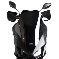 GP Kompozit SYM Jet X 125 2022-2023 Uyumlu Kısa Ön Cam Siyah 56 cm