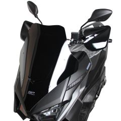 GP Kompozit SYM Jet X 125 2022-2023 Uyumlu Kısa Ön Cam Siyah 56 cm