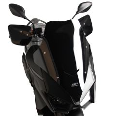 GP Kompozit SYM Jet X 125 2022-2023 Uyumlu Kısa Ön Cam Siyah 56 cm