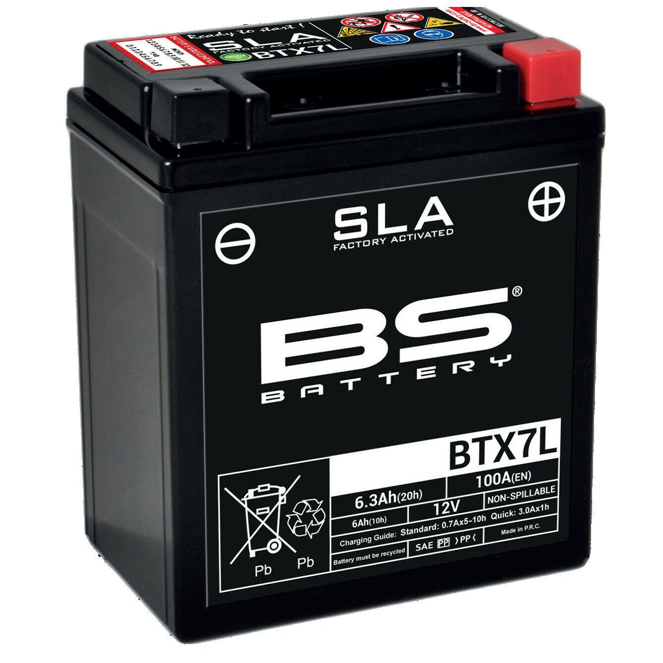 Btx7l Sla 1994-2019 Kawasaki Klx 250 Uyumlu Akü Bs Jel Akü