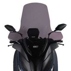 GP Kompozit Yamaha XMAX 250 / 300 / 400 2018-2022 Uyumlu Elcikli Ön Cam Füme