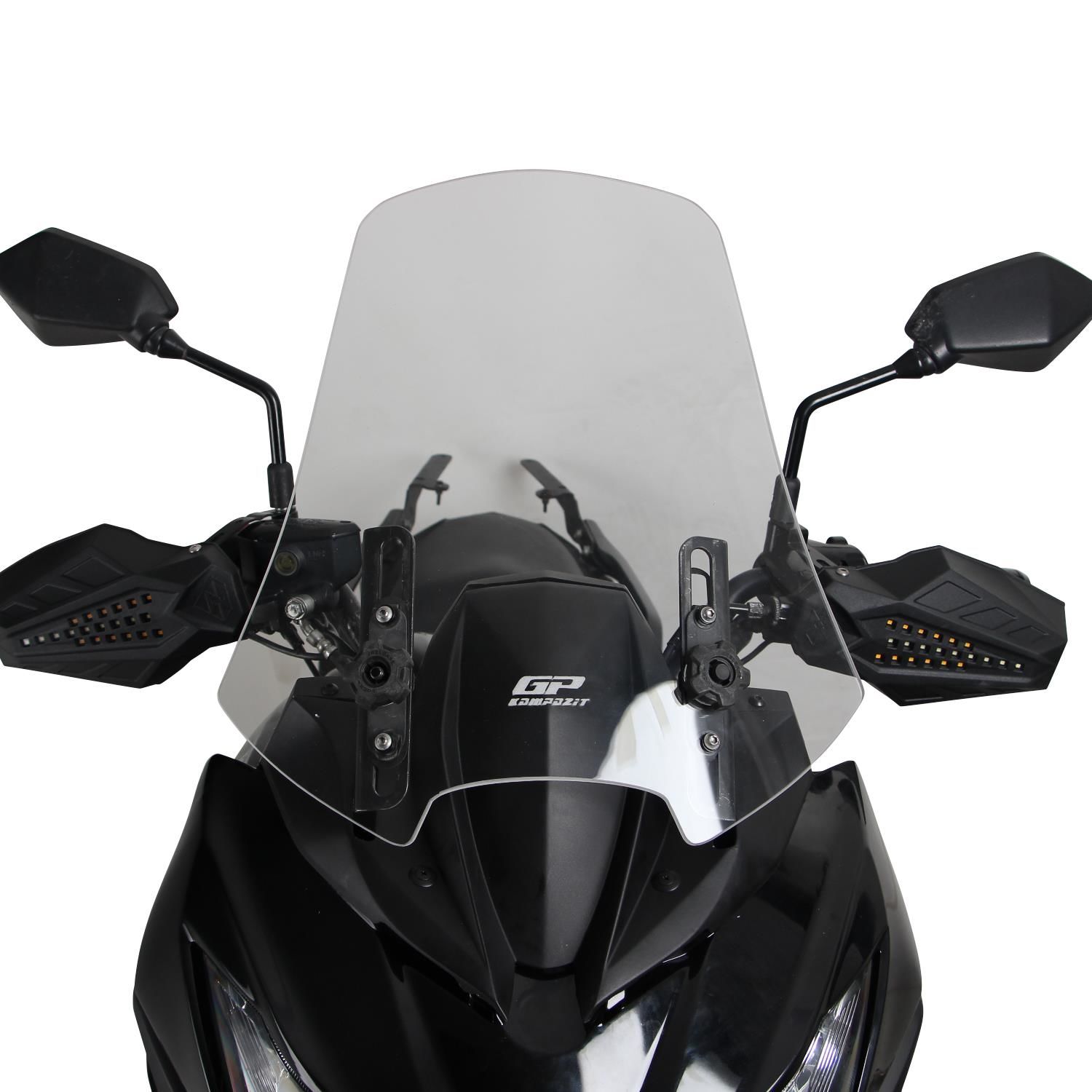 GP Kompozit Kawasaki Versys 650 2015-2018 Uyumlu Ön Cam Şeffaf