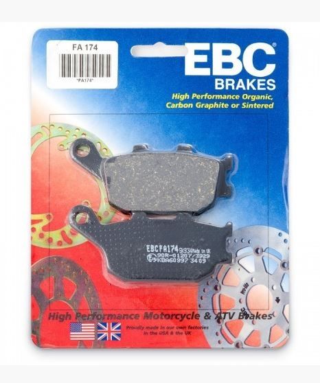 2003-2016 Yamaha Yzf R6 Arka Fren Balatası Ebc Fa174 Bala