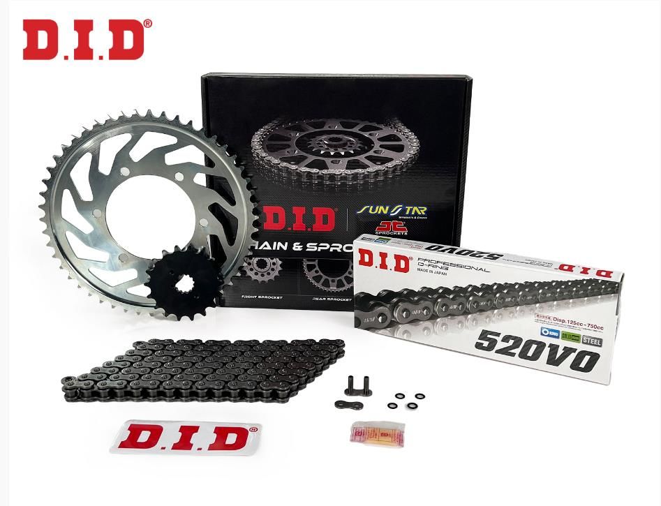 Did-Sunstar 2020-2023 KTM 390 Adventure Uyumlu Zincir Dişli Set Oring Zincir Çelik Renk