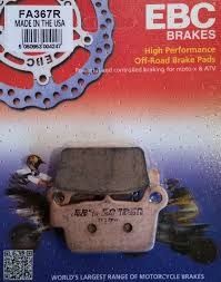 Yamaha Yz 450 F Arka Fren Balatası Ebc Fa367R Sinterli Balata