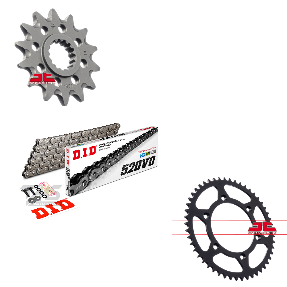 2014-2019 KTM 390 RC uyumlu zincir dişli set DID ORING-JT DİŞLİ