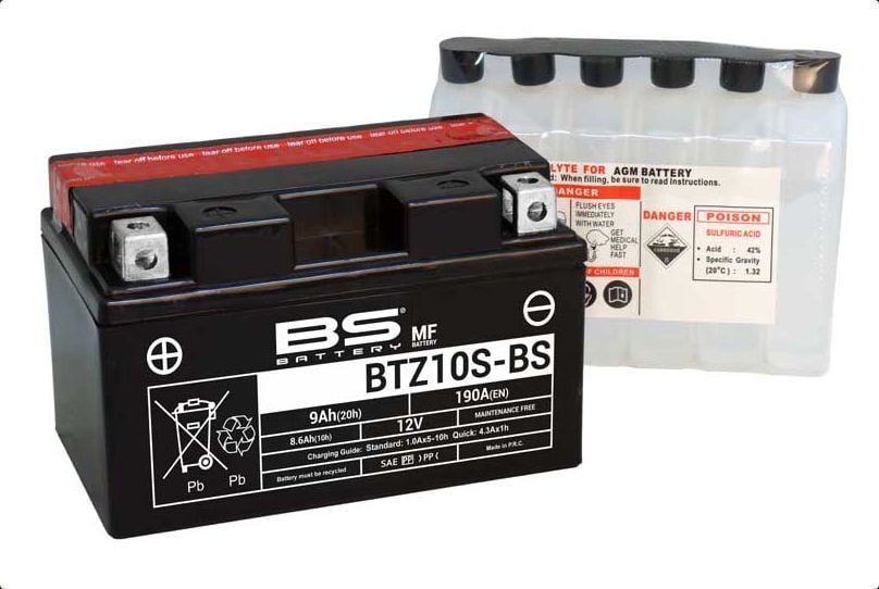 Btz10s-bs 2018-2021 Husqvarna Vitpilen 701 Uyumlu Akü Bs Sulu Akü