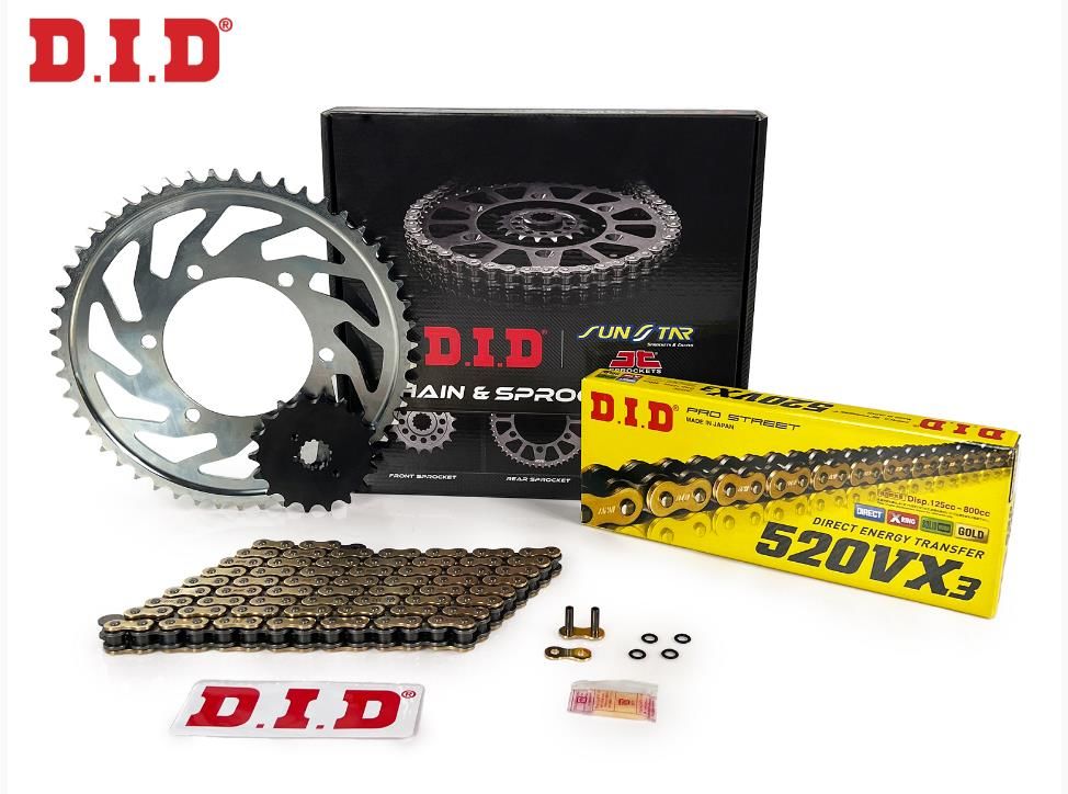 Did-Jt 2008-2012 Kawasaki Ninja 250R Uyumlu Zincir Dişli Set Gold (Sarı) Renk
