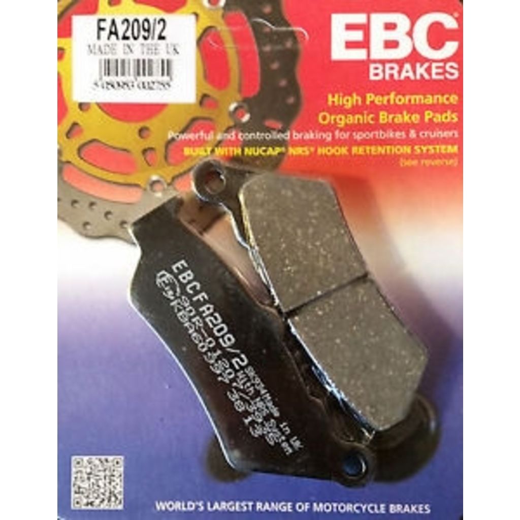 Ebc Yamaha XT 660 R Ön Fren Balatası  FA209/2 Organik Balata