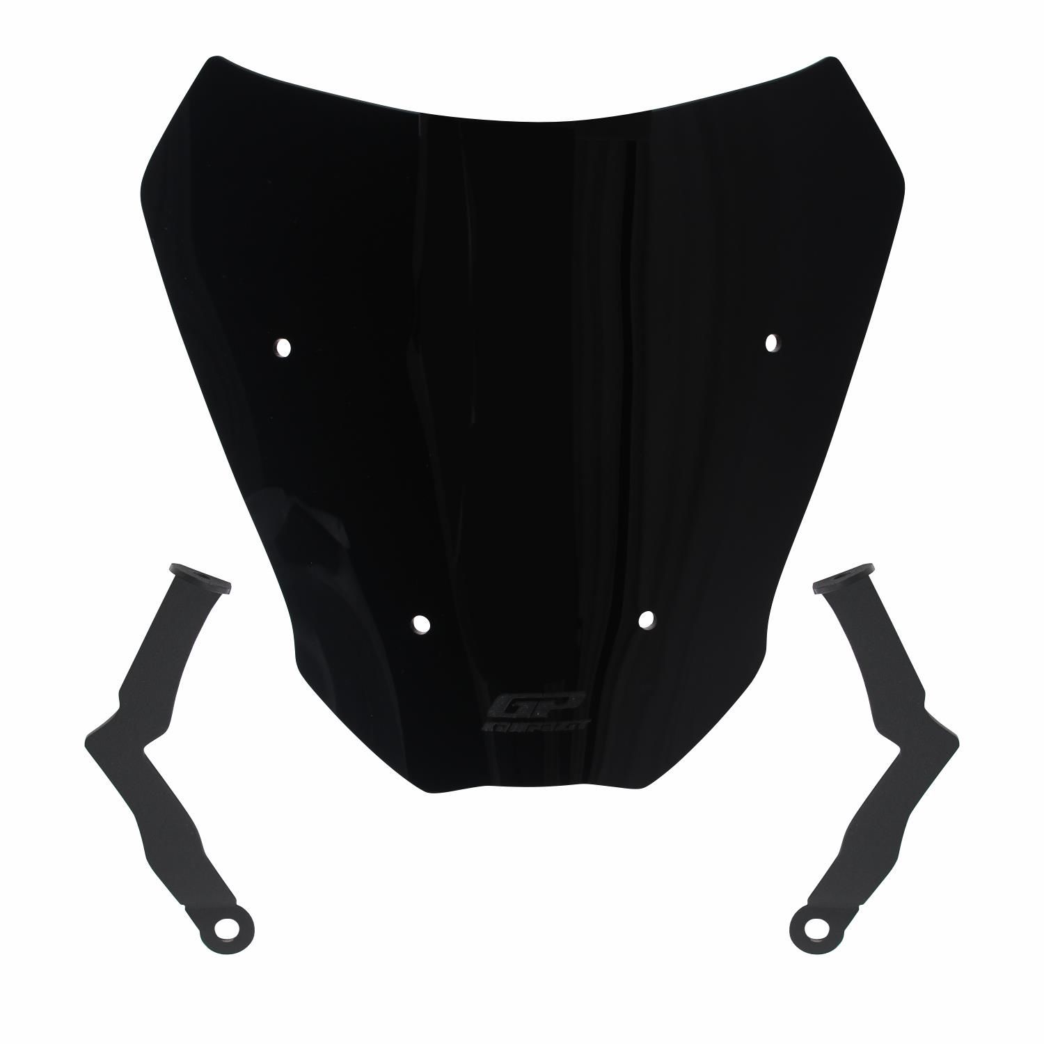 GP Kompozit CF Moto 700 CL-X 2022-2024 Uyumlu Ön Cam Siyah