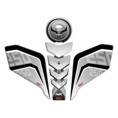 GP Kompozit CF Moto 250 NK 2018-2022 Uyumlu Tank Pad Seti Gri