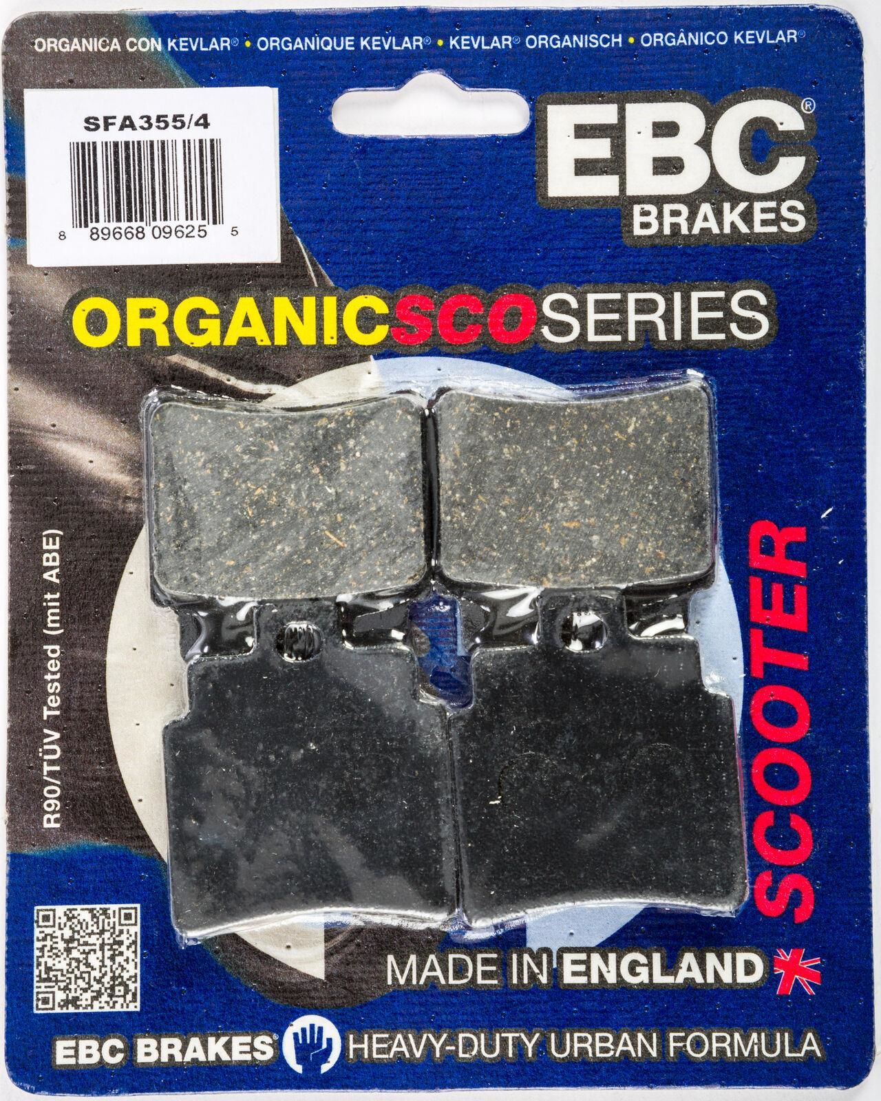 Ebc Sfa355/4 2001-2006 Kymco Grand Dink 250 Uyumlu Ön Fren Balatası Organik Balata