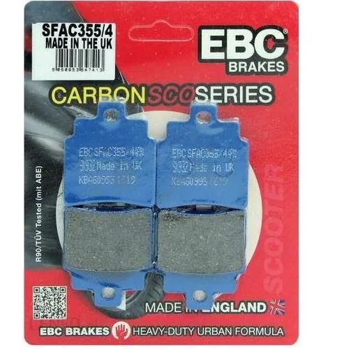 Ebc Sfac355/4 2001-2006 Kymco Grand Dink 250 Uyumlu Ön Fren Balatası Karbon Balata