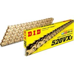 Did 520-102Vx3 2007-2008 Ducati Monster 695 Uyumlu Zincir Vx3 Xring Gold (Sarı) Renk