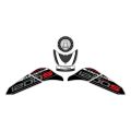 GP Kompozit Ducati Multistrada 1200 S 2015-2018 Uyumlu Tank Pad Seti Beyaz