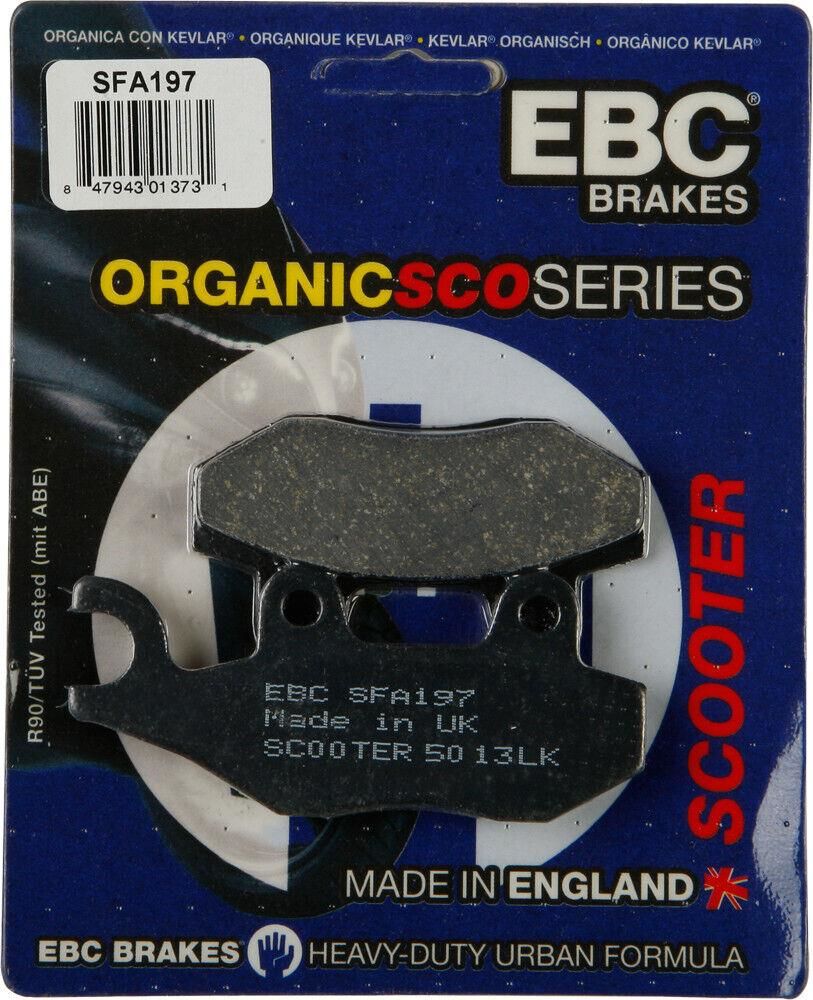 Ebc Sfa197 2001-2009 Kymco Movie XL 125 Uyumlu Ön Fren Balatası Organik Balata