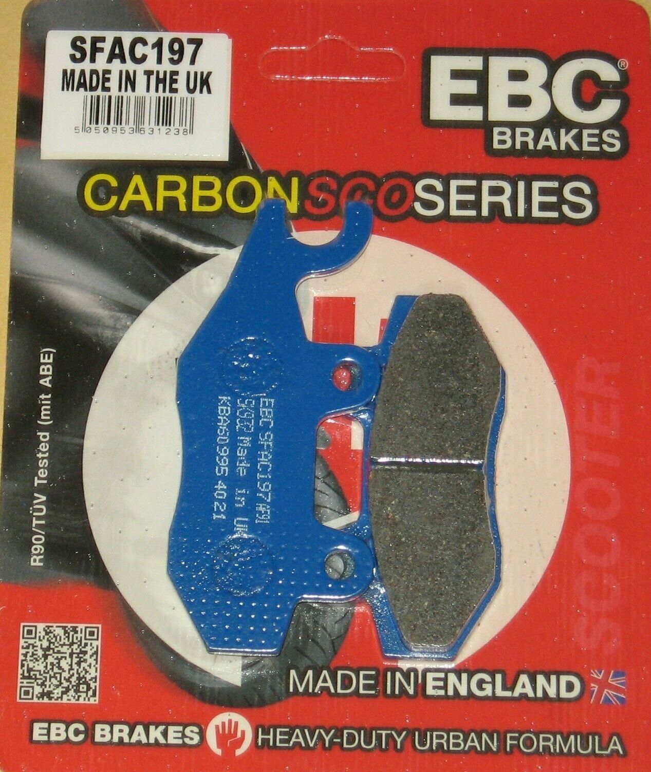 Ebc Sfac197 2001-2009 Kymco Movie XL 125 Uyumlu Ön Fren Balatası Karbon Balata