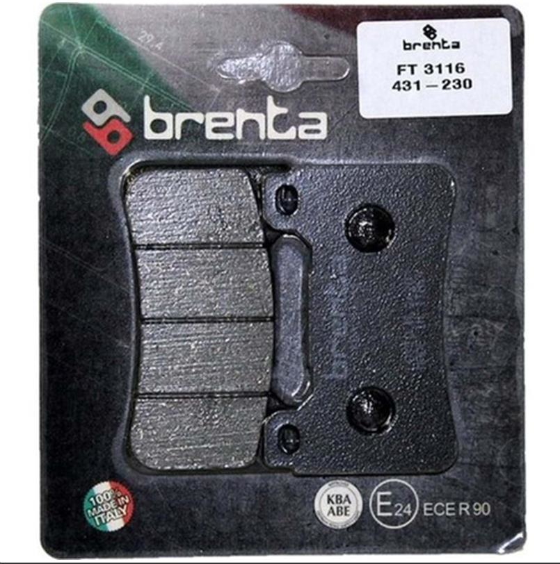 Brenta 431-230 2004-2016 Honda CBR 1000 RR Uyumlu Ön Fren Balatası Organik Balata