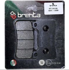 Brenta 431-230 2004-2016 Honda CBR 1000 RR Uyumlu Ön Fren Balatası Organik Balata