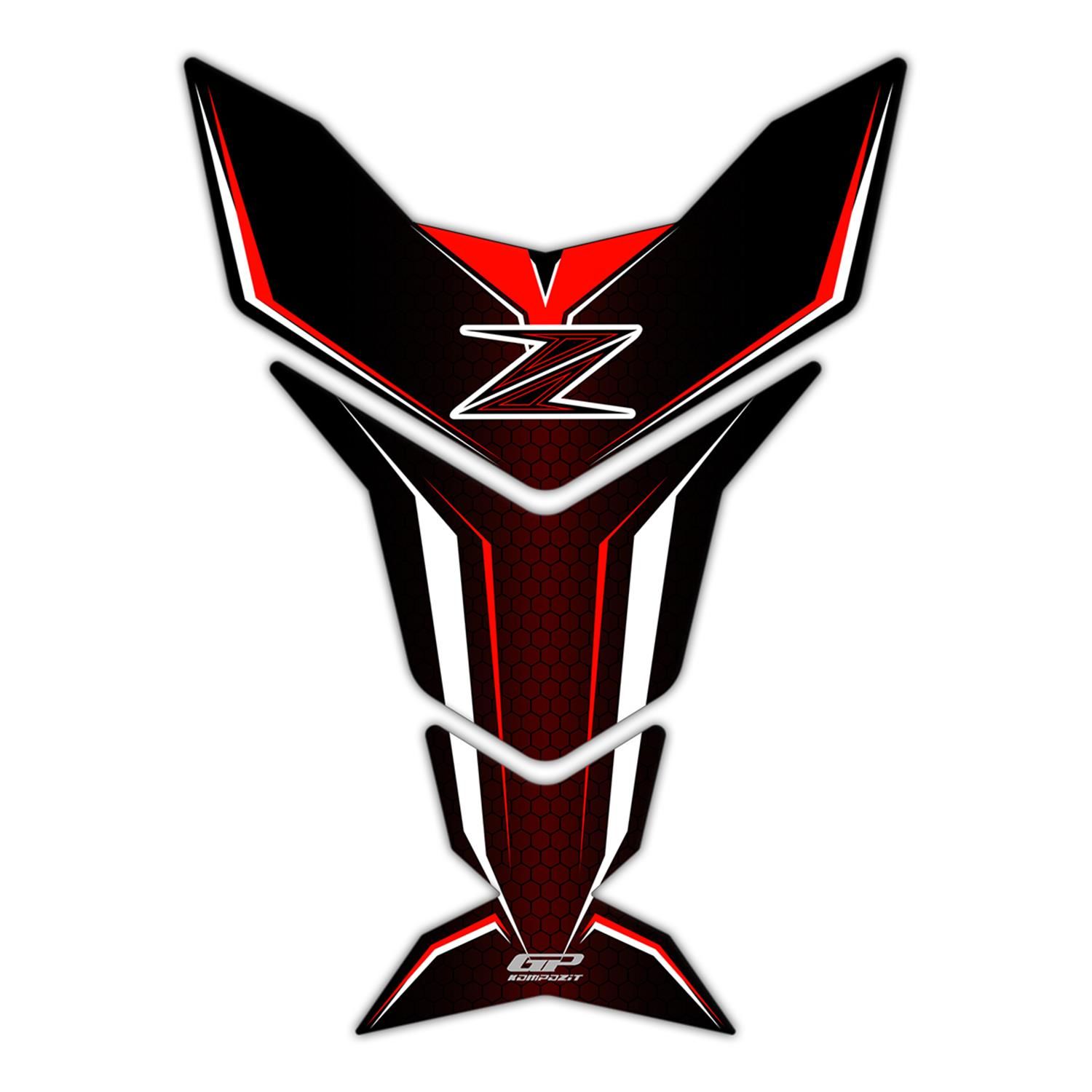 GP Kompozit Kawasaki Z Serisi 2007-2023 Uyumlu Tank Pad Bordo