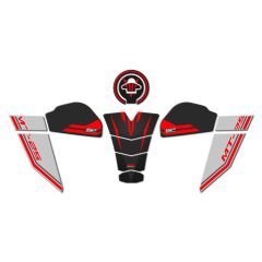 GP Kompozit Yamaha MT-25 2020-2023 Uyumlu Tank Pad Seti Kırmızı