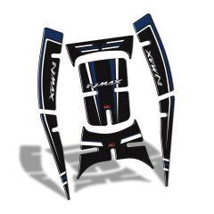 GP Kompozit Yamaha NMAX 125 / 155 2021-2023 Uyumlu Tank Pad Seti Mavi