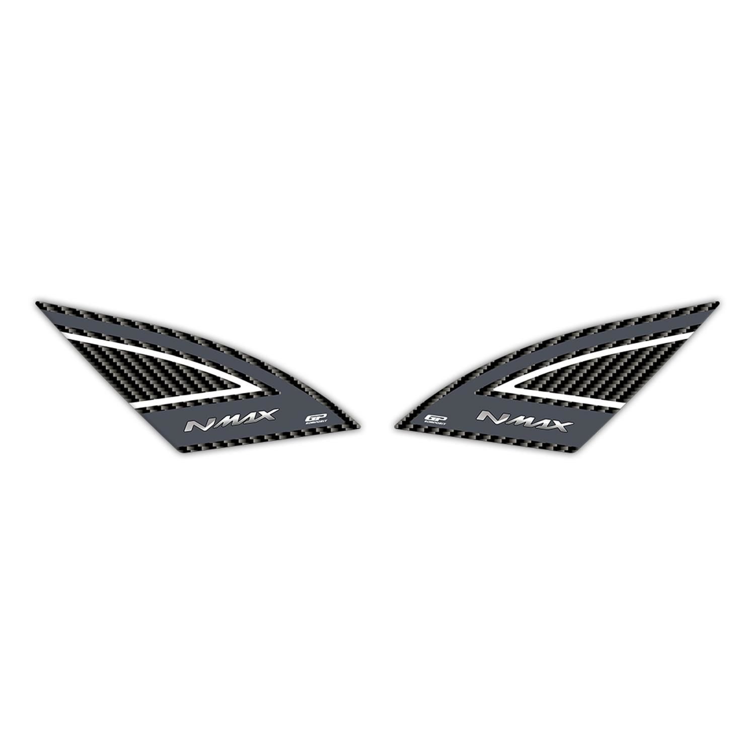 GP Kompozit Yamaha NMAX 125 / 155 2021-2023 Uyumlu Yan Pad Gri