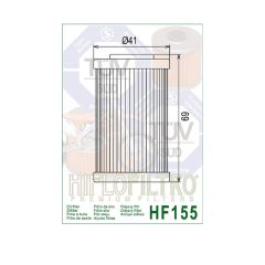 Hiflo Hf155 2015-2023 KTM 250 Duke ABS Uyumlu Yağ Filtresi