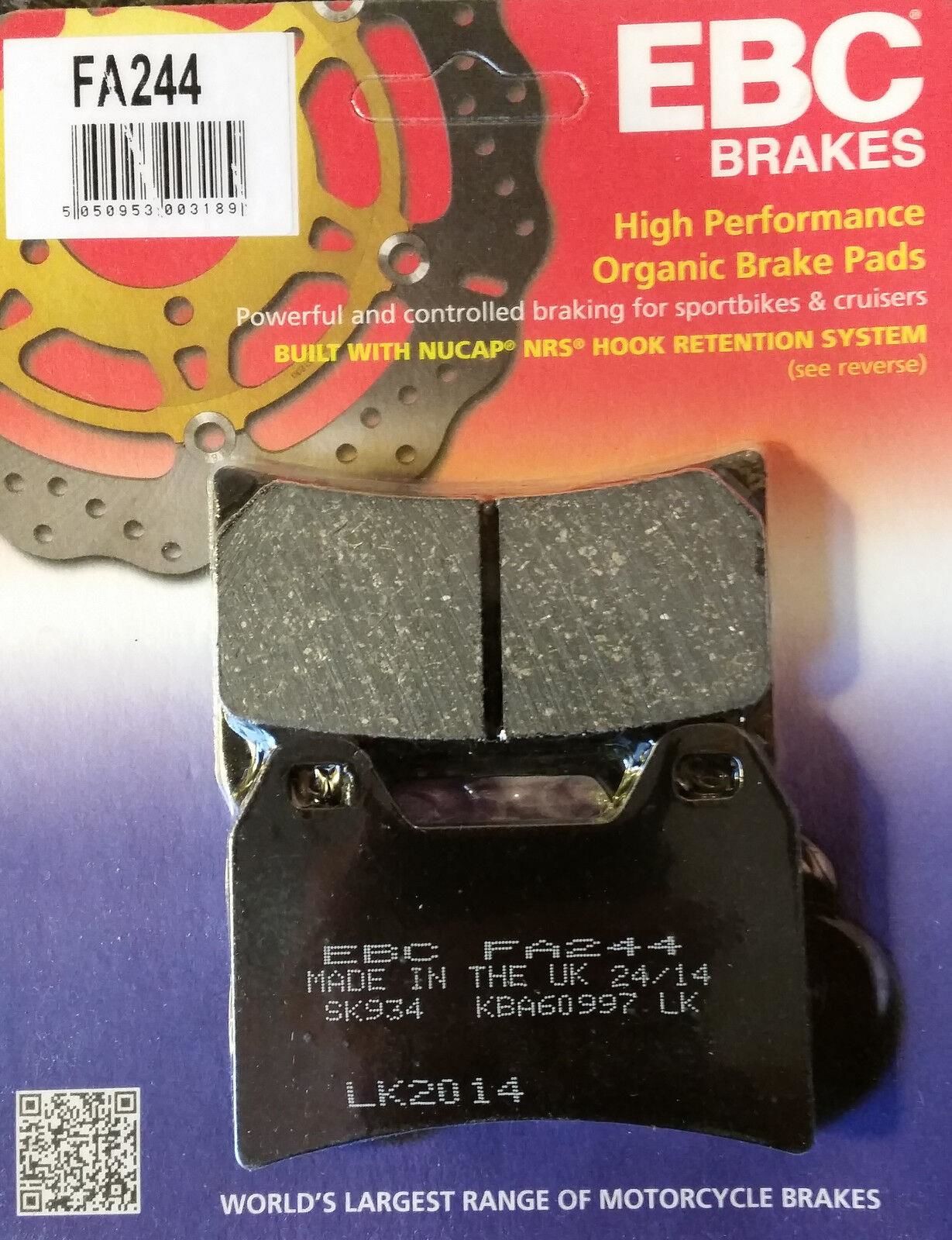 Ebc Fa244 2006-2015 Moto Guzzi Norge 1200 Uyumlu Ön Fren Balatası Organik Balata