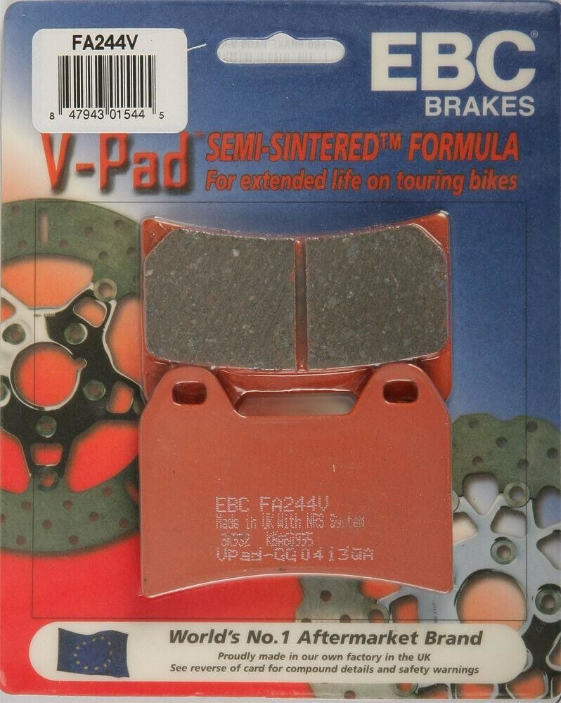 Ebc Fa244V 2006-2015 Moto Guzzi Norge 1200 Uyumlu Ön Fren Balatası Yarı Sinterli Balata