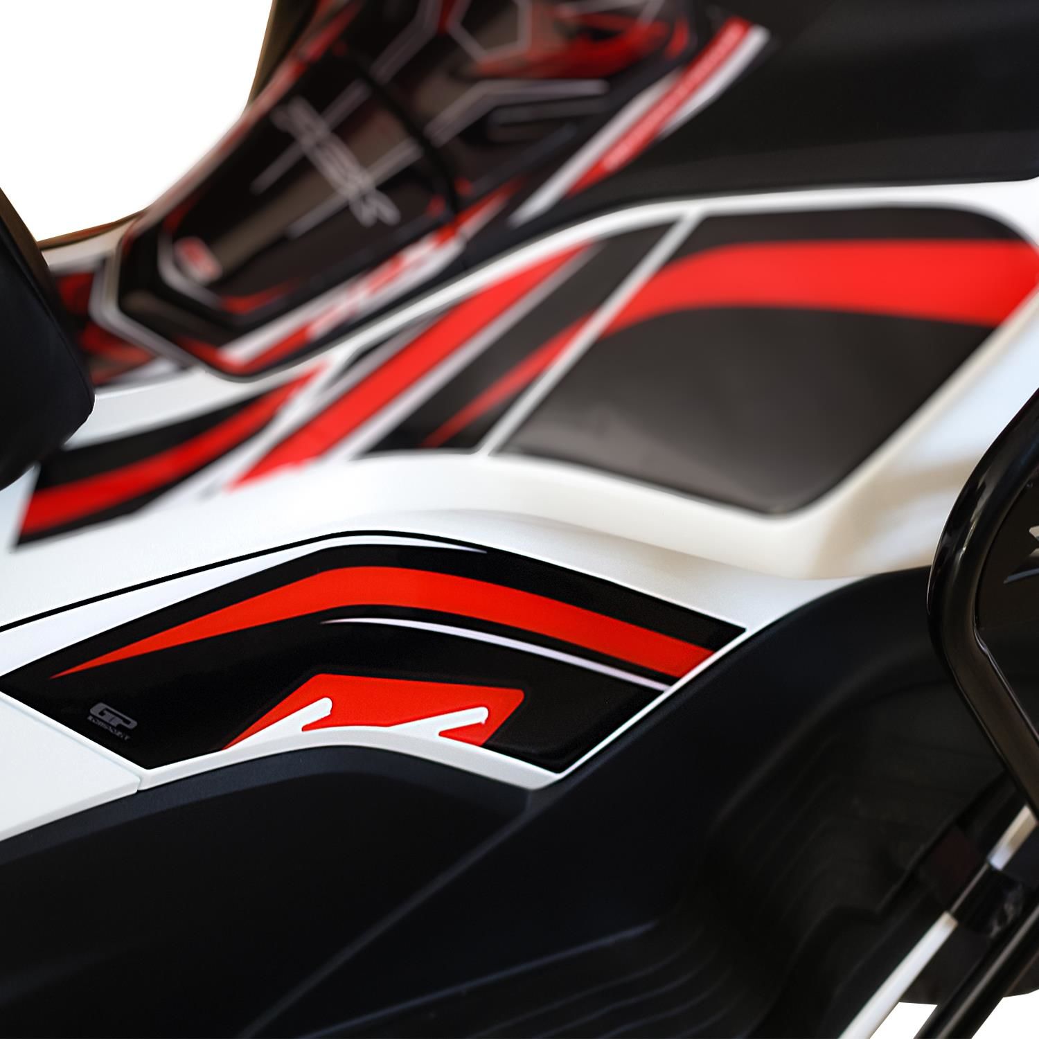 GP Kompozit Honda PCX 125 2021-2023 Uyumlu Yan Ayak Pad Kırmızı