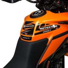 GP Kompozit KTM 250 Adventure 2020-2023 Uyumlu Tank Pad Seti Siyah-Turuncu