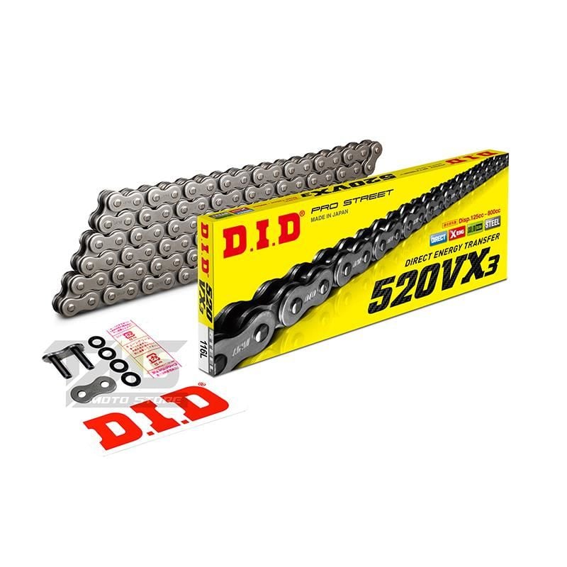 Did 520-116Vx3 2004-2017 Honda CRF 250 X Uyumlu Zincir Vx3 Xring Çelik Renk
