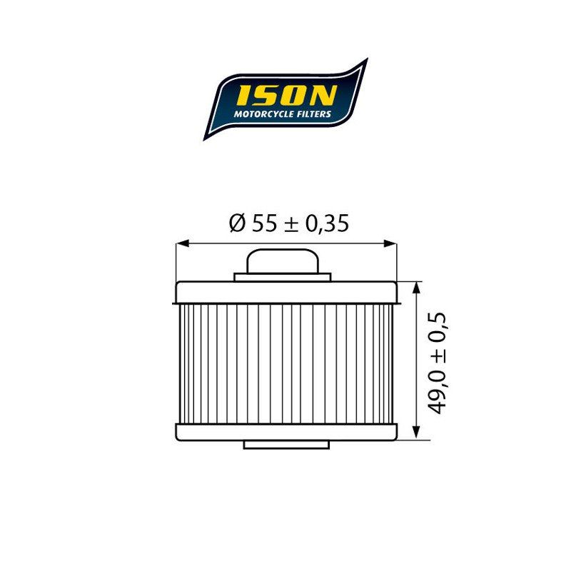 Ison 145 2001-2004 Yamaha Xvs 250 Drag Star Yağ Filtresi