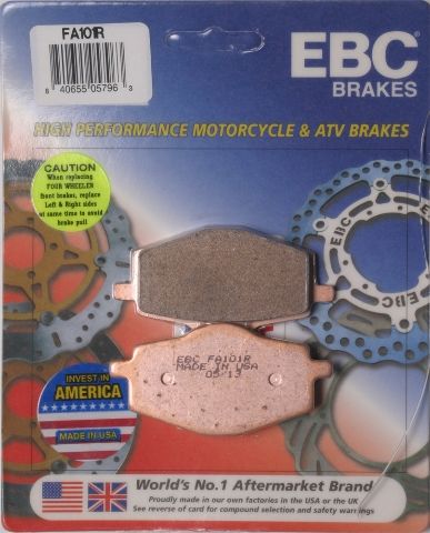 Yamaha Dt 125 R Arka Fren Balatası Ebc Fa101R Sinterli Balata
