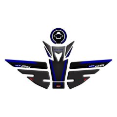 GP Kompozit Yamaha MT-25 2015-2019 Uyumlu Tank Pad Seti Siyah-Lacivert