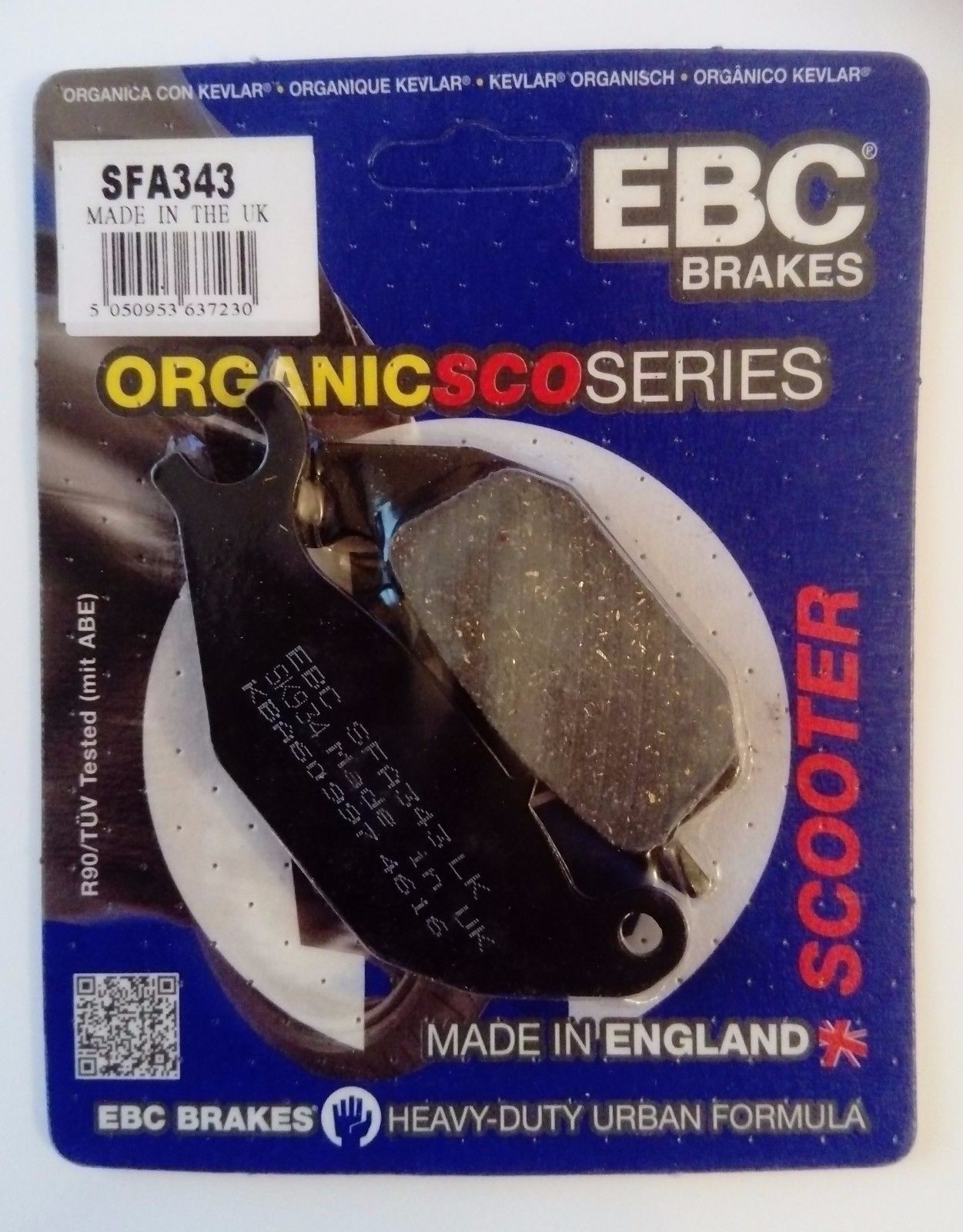 2014-2016 Yamaha Tricity 125 Arka Fren Balatası Ebc Sfa343