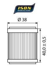 Ison 141 2003-2008 Yamaha Wr 250 F Yağ Filtresi
