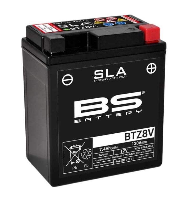 Btz8v (sla) 2016 Yamaha Mt-03 Bs Battery Akü
