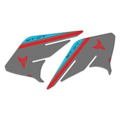 GP Kompozit Yamaha MT-07 2021-2023 Uyumlu Tank Pad Seti Kırmızı-Gri